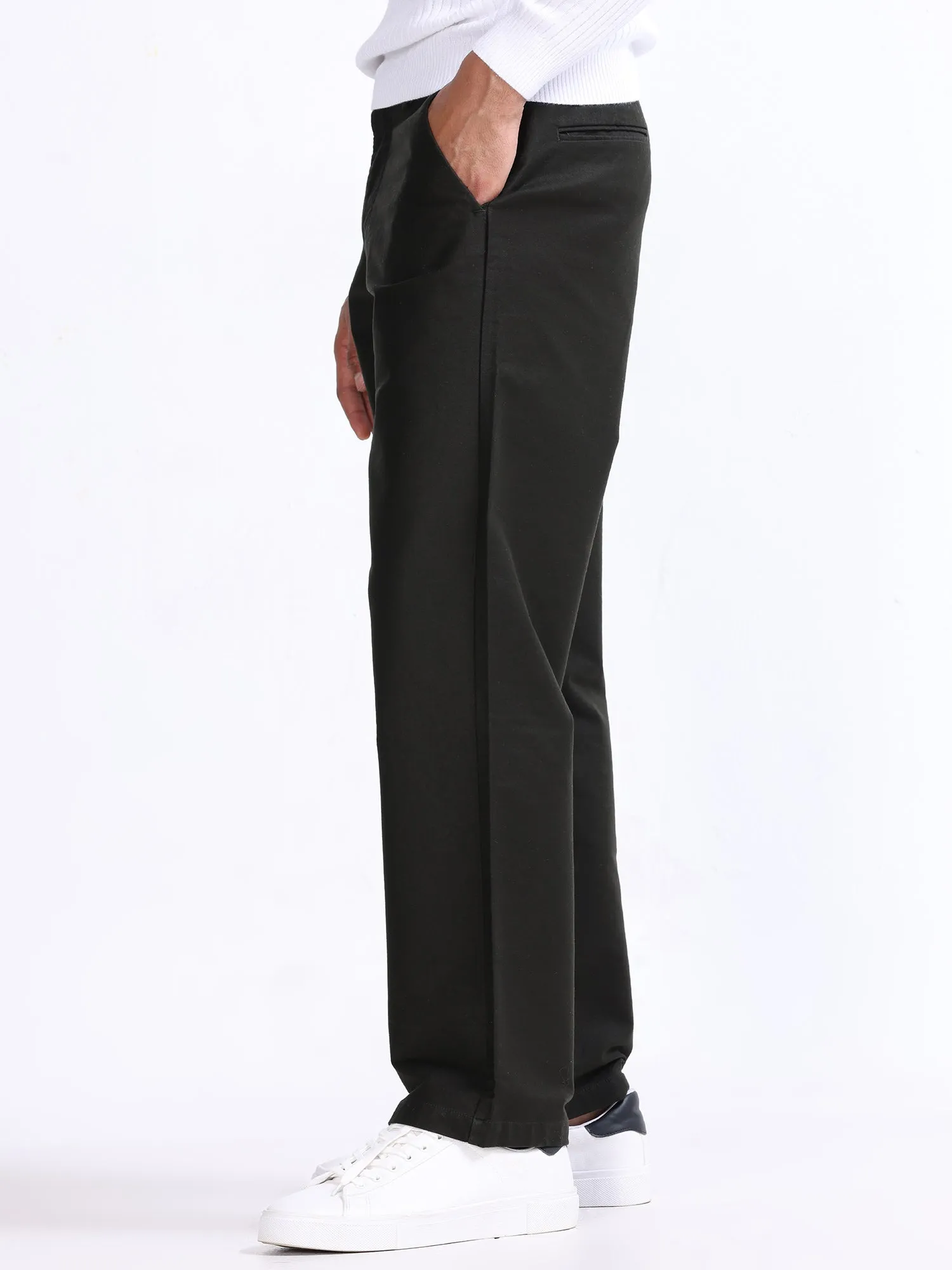 Soft Modal Dark Olive Relaxed Pant