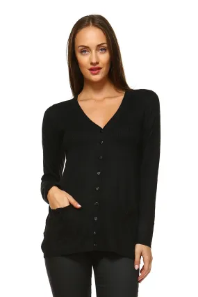 Women's Lightweight V-Neck Cardigan